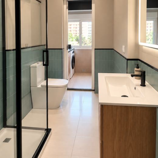 Baño reformado por Bricko en Sant Andreu